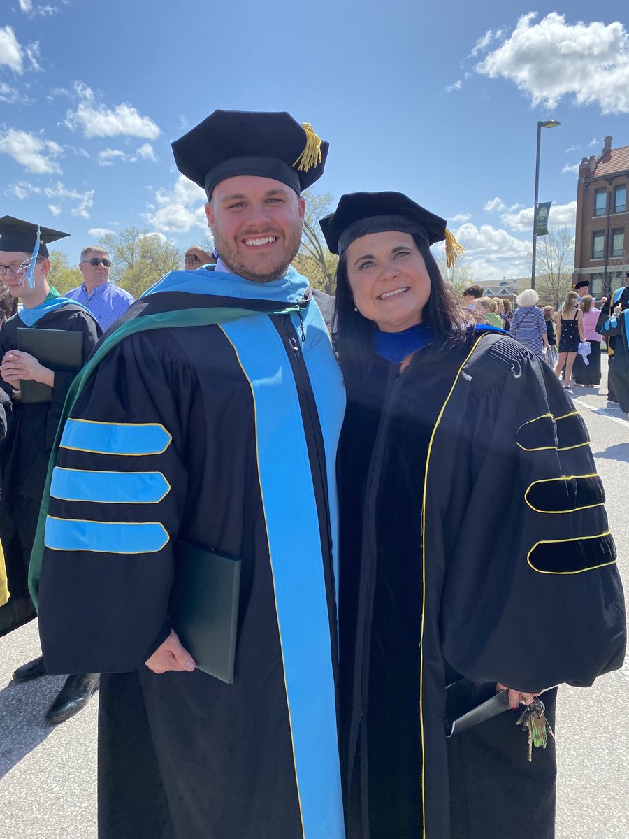 Celebrating the achievements of my students at WWU graduation today. So proud of Dr. Adam Eckard’s  DISSERTATION OF THE YEAR! #WilliamWoodsU