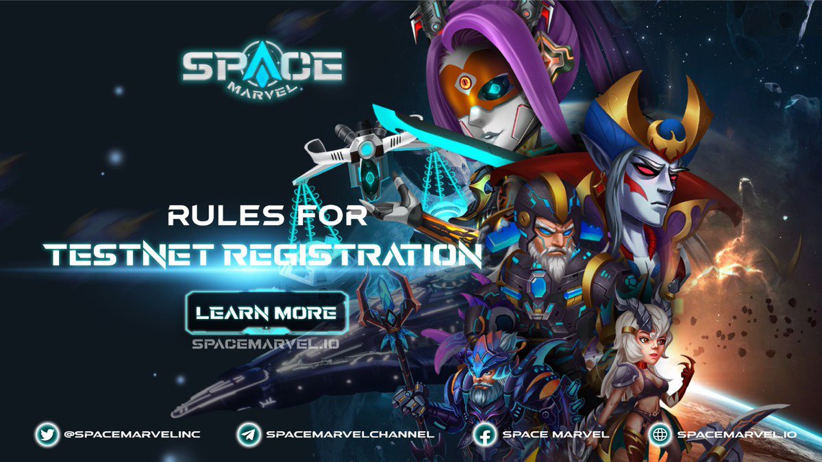 GET YOURSELF READY❗️
Only 3️⃣ hours left until the #Testnet Registration will be open for all. Let us remind you about the rules so you will not miss it out.👇
✅Testnet will be registered on FCFS basis.✅Only 500 slots available.
Hurry up and grab them quickly!!
#Spacemarvel