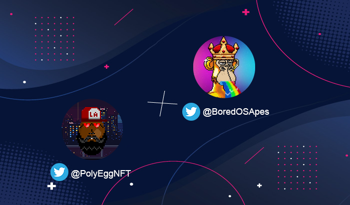 ⭐PolyEgg x Bored OS Apes #Giveaway
🎁 1 Bored OS Apes
🎁 1 #PolyEgg 

1️⃣ Follow <a href="/PolyEggNFT/">PolyEgg 🥚</a> &amp; <a href="/BoredOSApes/">Bored OS Apes ⚛️- Public Mint LIVE</a>
2️⃣ RT, like and tag two friends
3️⃣ Join discords &amp; comment your discord ID

discord.gg/CJqpZcZrCP

discord.gg/QFJaEXMdMT

⌛ 72h

#LUNAtics #TerraLuna #NFT #EVMOS #NFTs