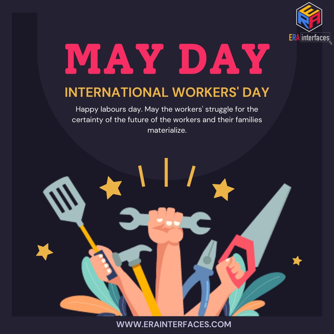 erainterfaces's tweet photo. Here's to all the fruitful labour that made the world and everything around us 

Happy Labour Day!

#LabourDay #May1 #dignityoflabour #erainterfaces https://t.co/fOwAhPjaF6