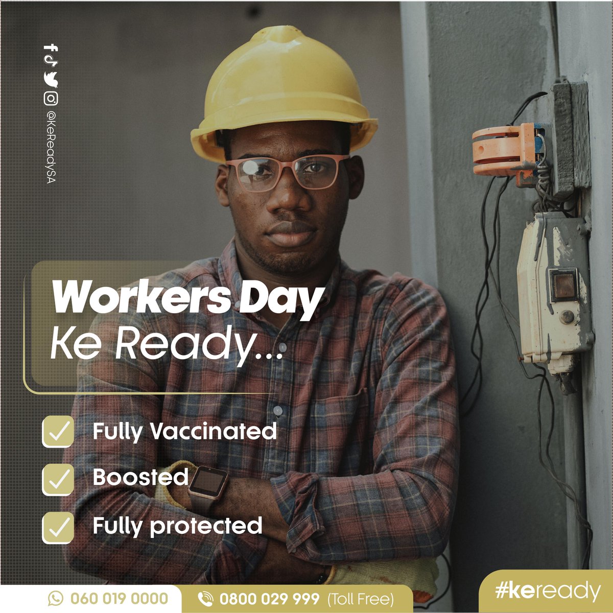 kereadysa's tweet photo. For all your hard work, hope you enjoy your day!
Happy worker's day.
Stay safe and protected.

#Keready #Workersday #ichoosevaccination #vaccinessavelives #vaccinated  #vaccineswork #speaktoadoctor #vaccinationsa #vaxxedyouth #letstalkvax https://t.co/34dsAMKKQK