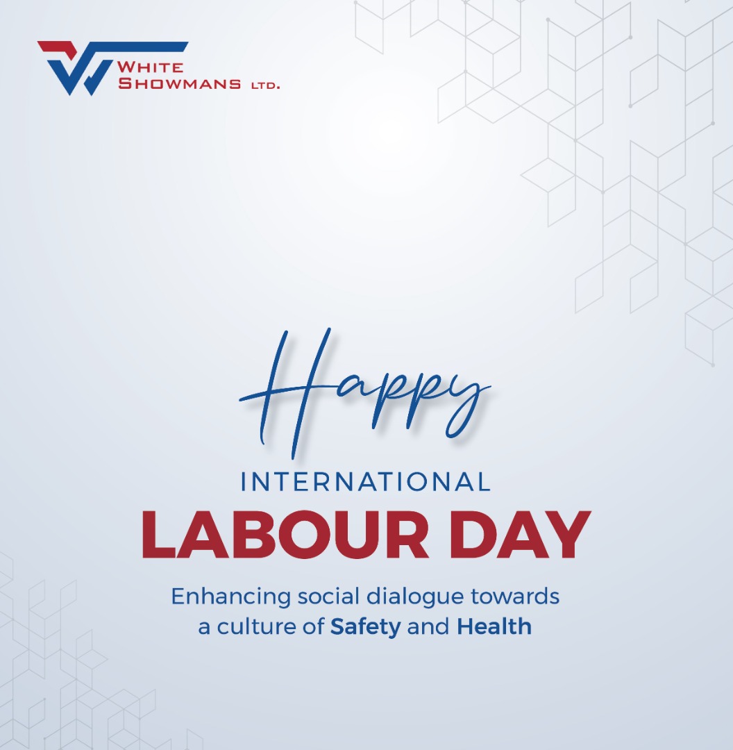 Whiteshowmans's tweet photo. Happy International Labour Day!
Let's enhance social dialogue towards a culture of safety and health.

#Whiteshowman #labourday https://t.co/5z17nCWIDT