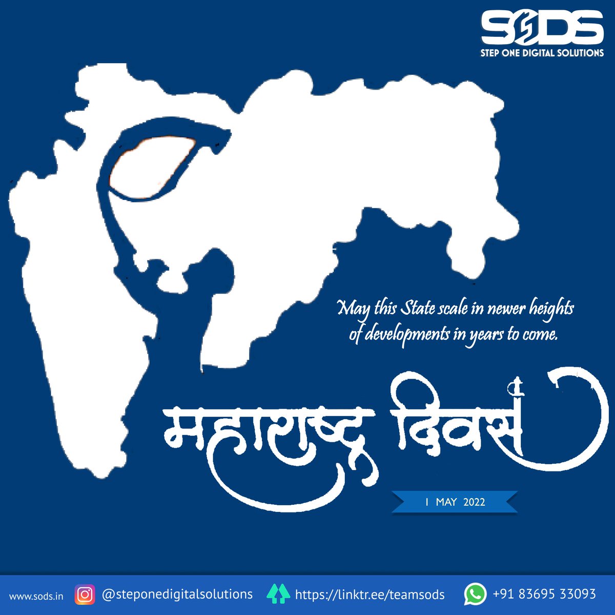 StepOneSol's tweet photo. Be proud to be a Maharashtrian. The state collaborates with other states to help India shine. Jay Maharashtra.

#Maharashtra #MaharashtraDay https://t.co/XZrQt4vMQg