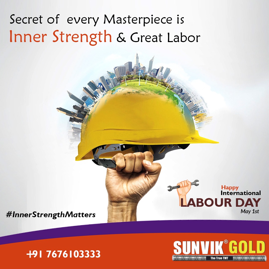 Sunvik_Steels's tweet photo. Secret of every Masterpiece is Inner Strength & Great Labor
Happy International Day
#labourday #workers #sunviktmt #steels #tmtbar #construction https://t.co/utl7SrcroS