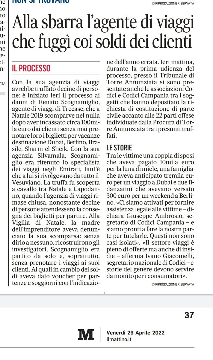 ambrosiocodici's tweet photo. #codicicampania @CODICIassconsum https://t.co/s1oVlMcbi4