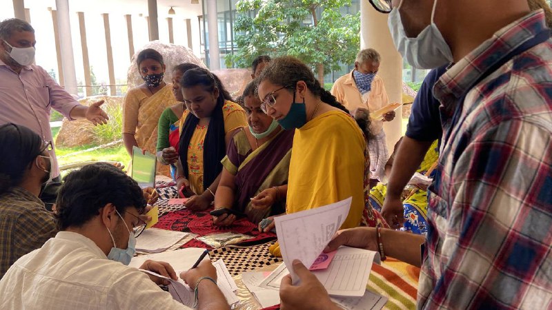 For_IT's tweet photo. A glimpse of Our Registration Desk.
Happy to see so many people getting medical aid at our Free Medical Camp
#freecamp #mayday #MayDay2022 #medical #ForIt https://t.co/Qma8rSMDMW