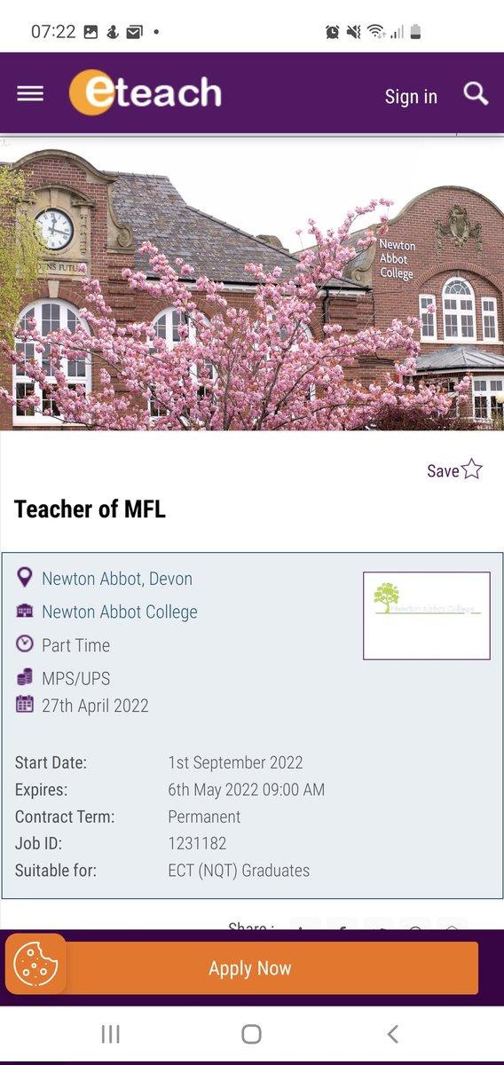 nacmfl's tweet image. We&apos;re advertising as Languages keeps growing @NAbbotCollege 😊. Fab part of the world, fab school and, I&apos;d like to think, a fab department to work in! Any questions, give me a shout eteach.com/job/teacher-of…