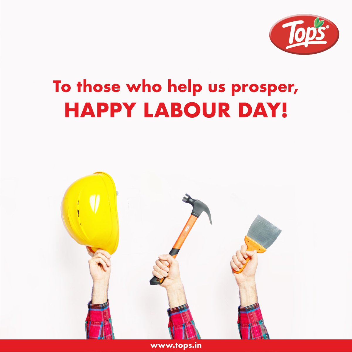 TopsSocial's tweet photo. On #LabourDay, lets thank those whose hard work propels our society ahead.
.
#LabourDay #WorkersOfIndia #WorkersOfTheWorld
.
#Tops #TopsSocial #IndiaKaTopTaste https://t.co/7sbaO1wtOE