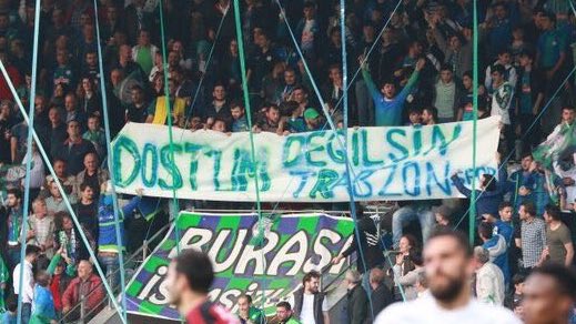 Bir şehrin nefesini kesmeye, umutları üzerinde tepinmeye devam ediyorsunuz. Rizespor’un dününden bir haber sizler, kulaklarınızı kapatmaya devam ettiğiniz müddetçe ‘dostlarınızla’ baş başa kalacaksınız.

Yineliyoruz… Daha yüksek bir sesle, #DostumDeğilsinTrabzon!