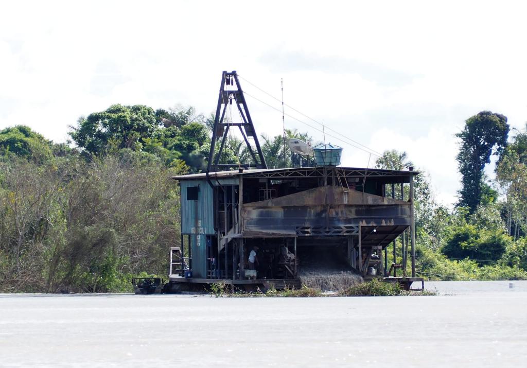 DENÚNCIA

Esta draga está na frente da minha aldeia há mais de 1 mês. Já denunciamos e falamos pros garimpeiros saírem, e nada. Nem o ICMBio resolveu, nem os garimpeiros saíram. Precisamos de ajuda!
<a href="/FEPIPA_Oficial/">FEPIPA</a> 
@CoiabAmazonia 
<a href="/Alkorap1/">Alessandra korap Mdk</a>