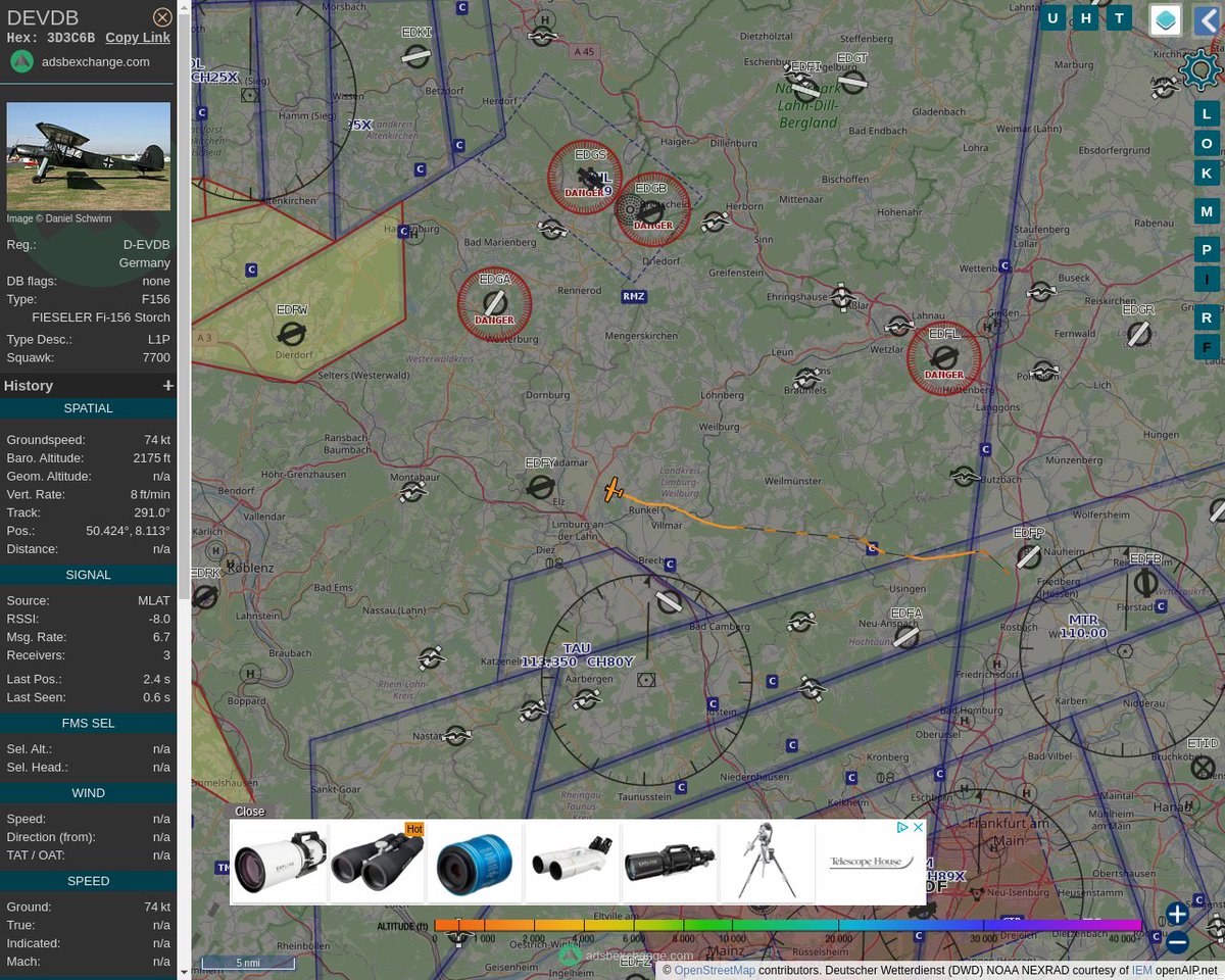 Radar_Assistant's tweet image. SQUAWK ALERT : At Sun May  1 12:30:24 2022 #DEVDB    just squawked 7700 - General Emergency  #AvGeek #ADSB globe.adsbexchange.com/?icao=3D3C6B&amp;amp;z…