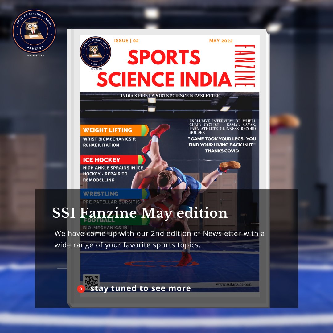 ssifanzine's tweet photo. Welcome to our new edition, with a new range of sports science knowledge and Interview of Gunniess book holder.

Stay tuned to see more updates!!
.
.
.
.
#sportscienceindia #ssifanzine #sportsnewsletter #sportscience #sportsknowledge #biomechanicscoach #wrestling #weightlifting https://t.co/TXXVYxmMHd