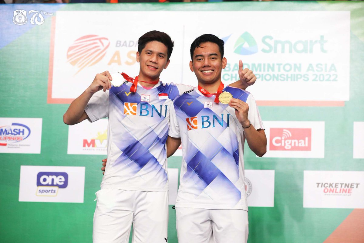 Kabar gembira dari arena Kejuaraan Bulu Tangkis Asia 2022 di Filipina, tiba sore ini. Ganda putra Indonesia Pramudya Kusumawardana/Yeremia Erich Yoche Yacob Rambitan keluar sebagai juara.
 
Dari Tanah Air saya menyampaikan selamat kepada Pramudya/Yeremia.

Foto: <a href="/INABadminton/">BADMINTON INDONESIA</a>
