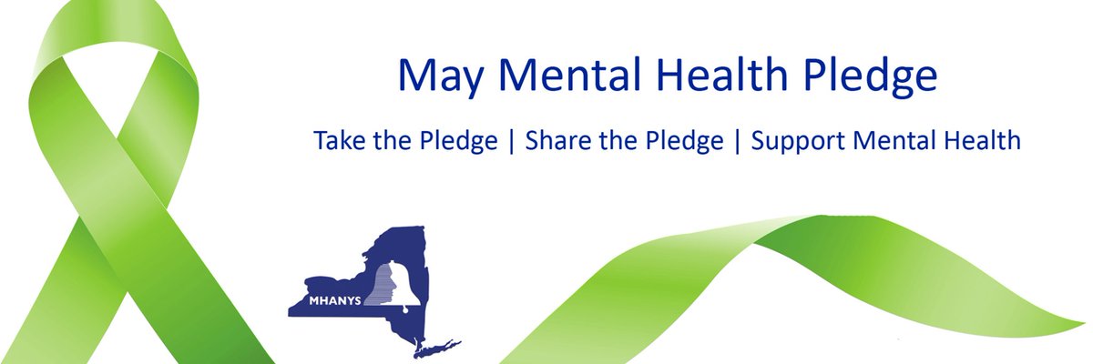 It's officially #MentalHealthAwarenessMonth! Support mental health by taking and sharing the pledge - mhanys.org/maypledge/