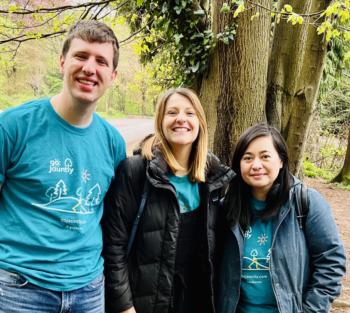 gojauntly's tweet photo. Ready to wander Leigh Woods like the walking pros we are 😆🌿🌳 #BWF22 #BristolWalkFest https://t.co/tIWdmURLq4
