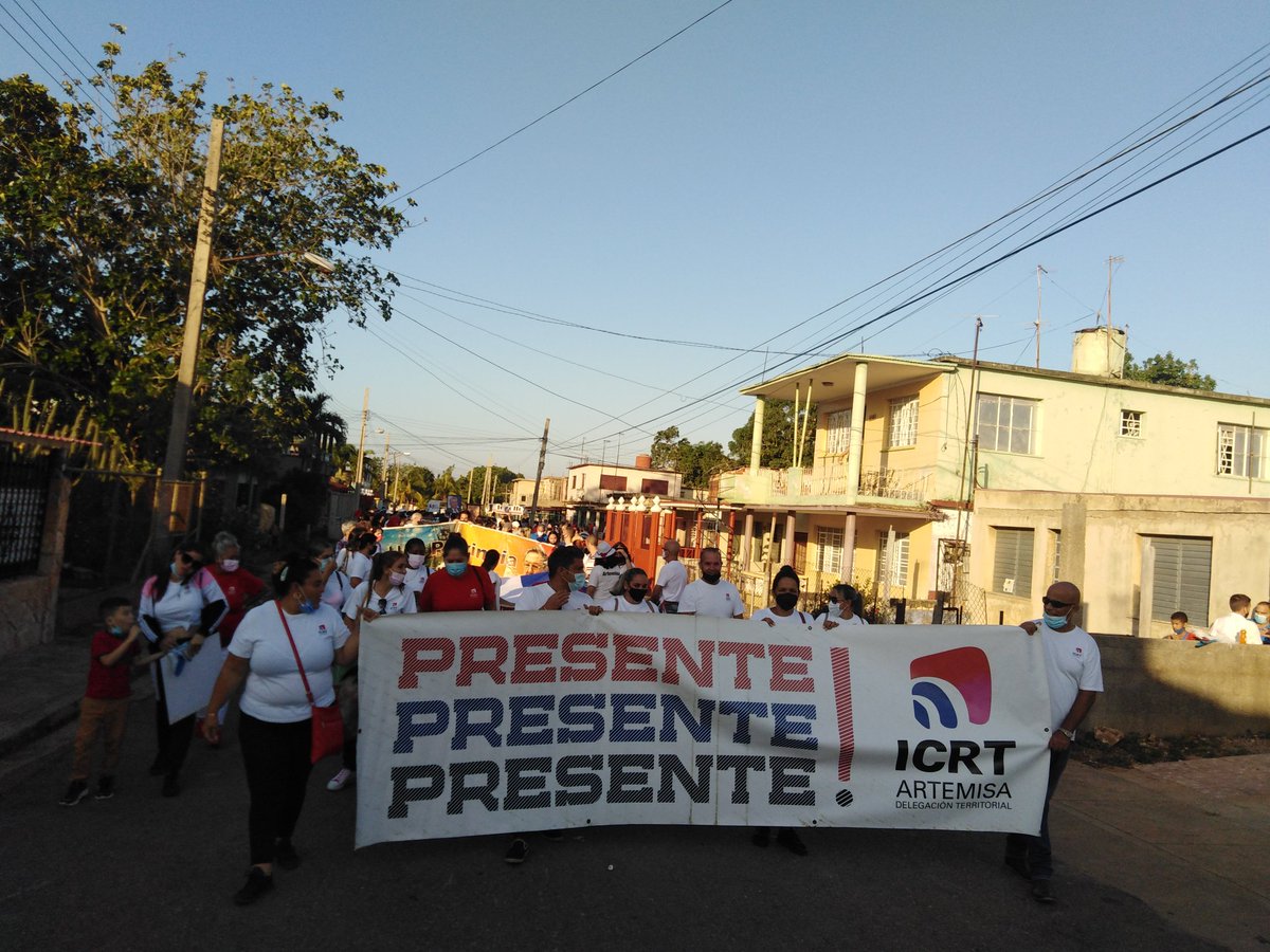 kamicherl's tweet photo. Listo #icrtartemisa para dar un si por #cuba en el desfile primero mayo 
#CubaViveYTrabja 
#Artemisa https://t.co/QJeFPfngIB