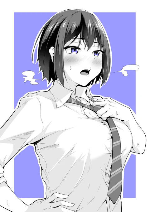 最近暑いですね～(とか思ってたら雨降って寒いし、寒暖差つらい)という報告&モノクロの練習 