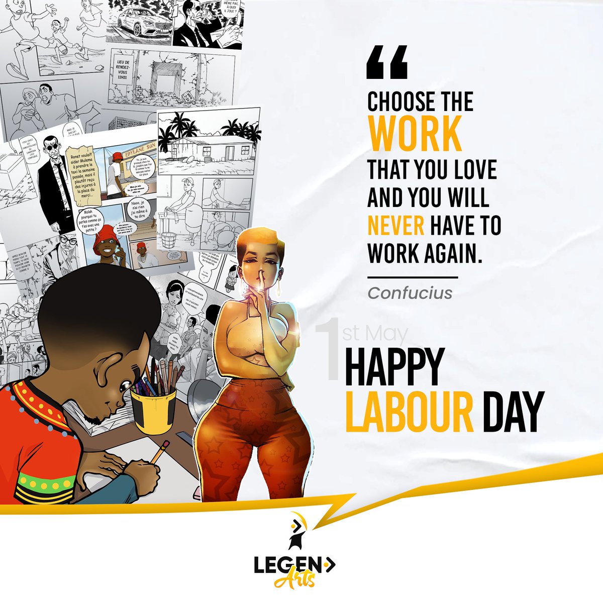 LegendArts_'s tweet photo. La grande famille Legend vous souhaite une excellente journée internationale du travail ✨😊
Nos sorties BD bientôt!
-----------------------------
The big Legend family wishes you a great International Labor Day ✨😊
Our comic book releases soon!
#LegendArts
#Tomarkastory https://t.co/mE2ksadAOW