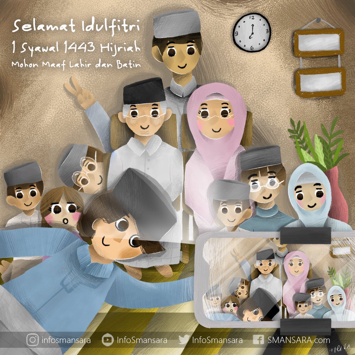 Selamat Idulfitri 1 Syawal 1443 Hijriah
mohon maaf lahir dan batin
minal ‘aidin wal faizin.

#SMANSARA59