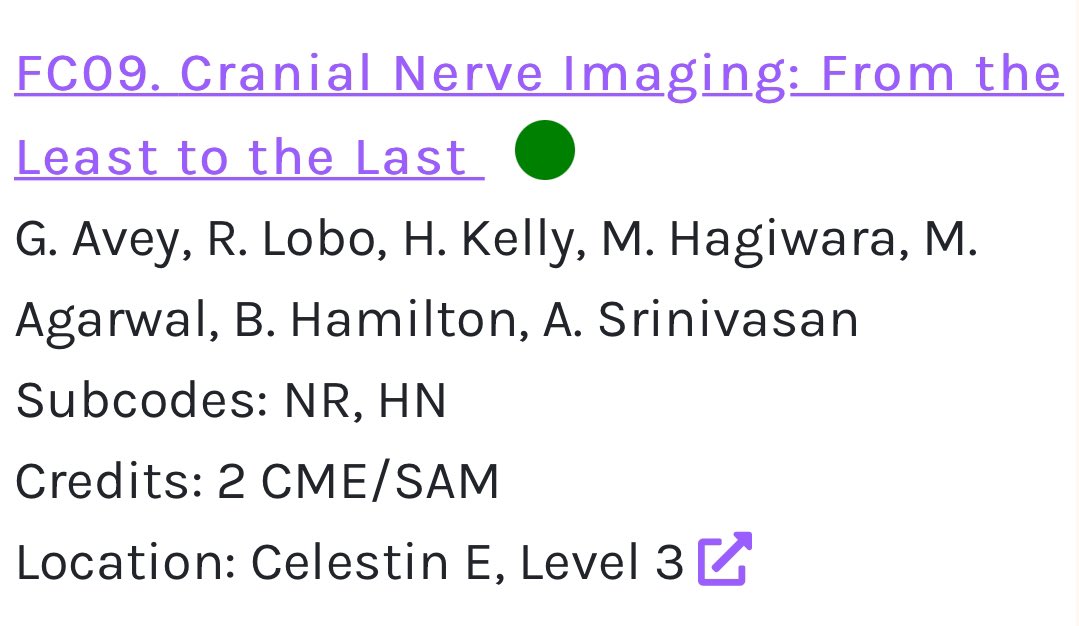 Thanks <a href="/AshokSrini15/">Ashok Srinivasan</a> and <a href="/ASHNRSociety/">ASHNR</a> for arranging this wonderful #HN session at #ARRS22. 

Today May 01, 2022 1pm-3pm CST at Celestin E 

<a href="/remyrlobo/">Remy Lobo</a> <a href="/GregAvey/">Greg Avey</a> <a href="/hillaryrkelly/">Hillary Kelly, MD</a> <a href="/BE_Hamilton_MD/">BRONWYN HAMILTON</a>