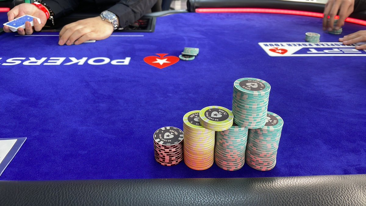 Karolin47389339's tweet photo. 1.9 mln in chips.
I’ve been extremly blessed and lucky! I’ve win big pot with AT vs AQ, two tens on flop helped me A.L.O.T. 
35 players left in the game! LFG!🚀
@AidiBets @AidiToken @AidiFinanse @AidiFinanceGang @ramblinglogic https://t.co/maiZ71N7SC