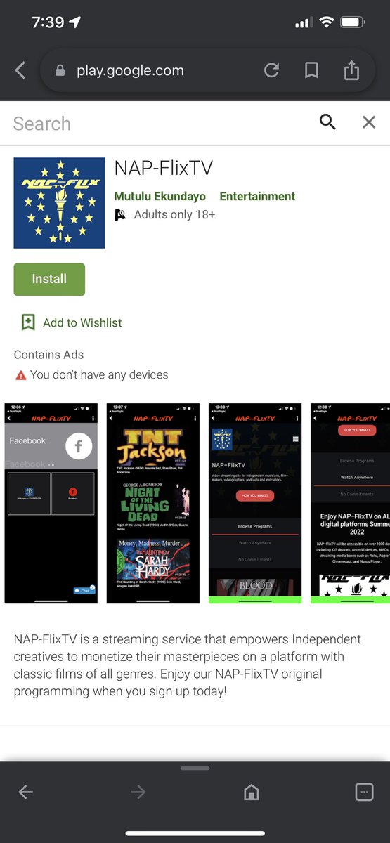 Android users YOU CAN NOW DOWNLOAD OUR APP! Head over to Google Play App Store, type in “napflixtv” &amp; stream direct on your device! #napflixtv #android #googleplay #googletv #chromecast #blackcinema #classiccinema #independentfilms #musicvideos #podcasts #comedy #horror #thriller