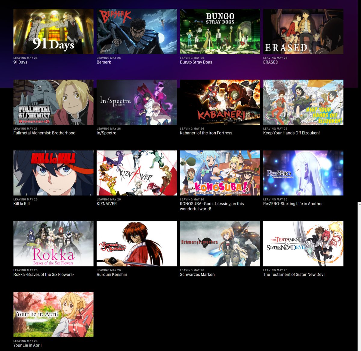 My personal list of anime you should watch  Gaming  Anime watch Anime  shows Anime funny