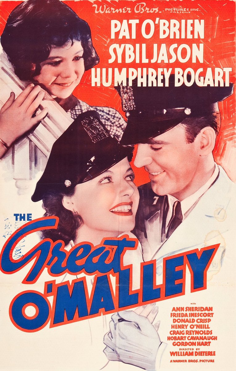 FrankMalfitano's tweet photo. FILM OF THE DAY: Nicely handled sentimental 1937 #WarnerBros programmer about overly zealous cop #PatOBrien humanized by handicapped little girl #SybilJason whose father #HumphreyBogart he had sent to prison. Good cast pulls this off #AnnSheridan #DonaldCrisp #1930s #movie #film https://t.co/TkYu1KI3P3