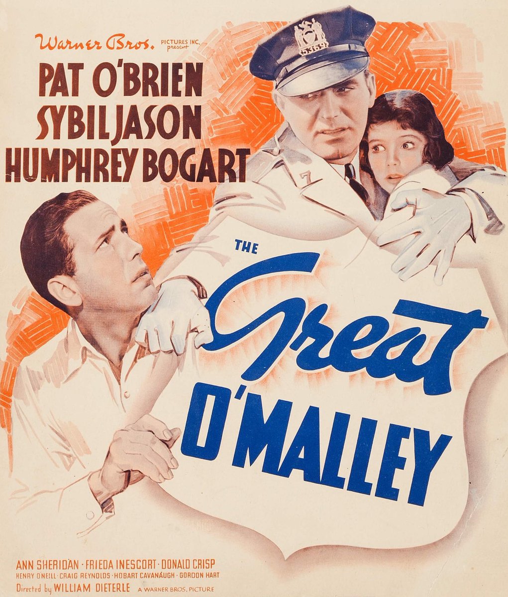FrankMalfitano's tweet photo. FILM OF THE DAY: Nicely handled sentimental 1937 #WarnerBros programmer about overly zealous cop #PatOBrien humanized by handicapped little girl #SybilJason whose father #HumphreyBogart he had sent to prison. Good cast pulls this off #AnnSheridan #DonaldCrisp #1930s #movie #film https://t.co/TkYu1KI3P3