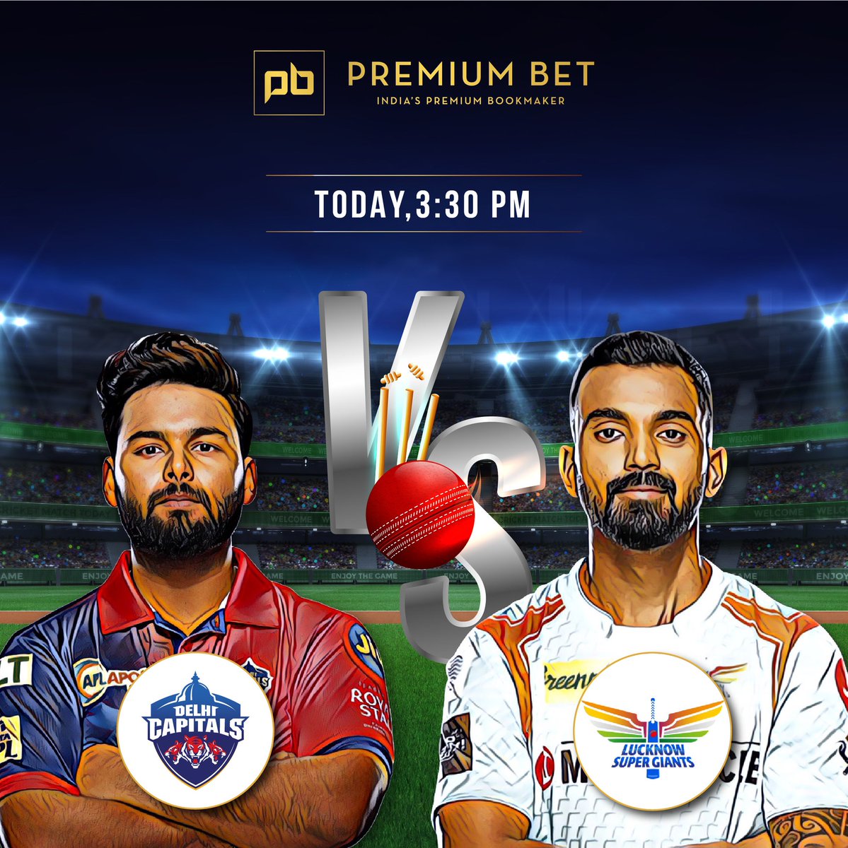 PBExch's tweet photo. Delhi Vs Lucknow 🏏

Win big with us everyday.

#delhicapitals #lucknowsupergiants #delhi #lucknow #cricket #ipl #cricketlovers #cricketmerijaan #matchday #2022 https://t.co/Bln1LshuiX