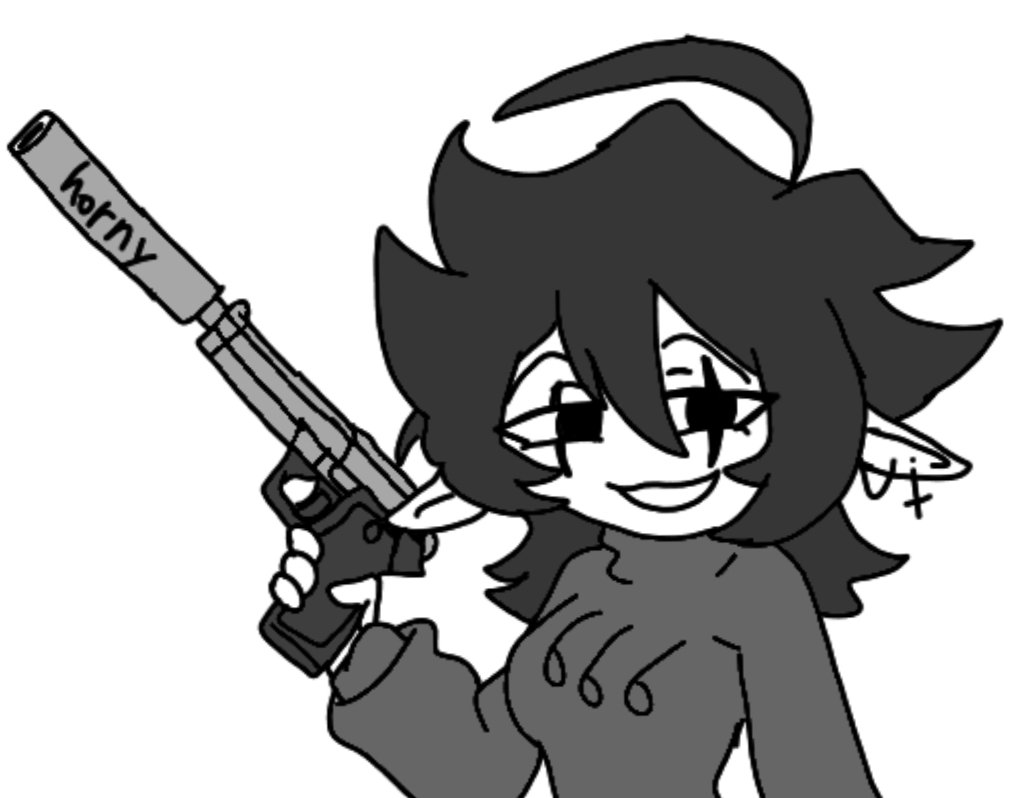 For @IvaAnisonBow7 
Horny gun
