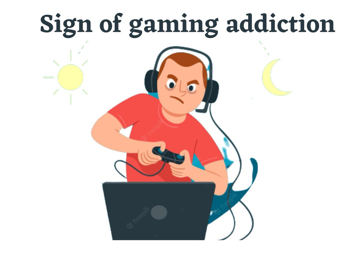 GAsdicted's tweet photo. Sign of gmaing addiction!
Having problem at work.
Isolating self from real life.
Online contact more important than real life freiend.
Thinking about gaming all time.
Feeling bad when you can't play
.
.
.
#spreadawareness #gamingaddiction #signofgameaddiction #gminglife https://t.co/qlRWwW6nee