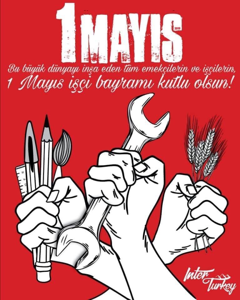 #1Mayıs “Emek olmadan hiçbir şey yetişmez, gelişmez ve de değişmez”
Emek çalışanındır , hak ise emeğinin karşılığını almak için mücadele edenindir. 
Umudunu ekmeğine katık yapan tüm emekçilere selam olsun.
1 Mayıs İşçi ve Emekçi Bayramımız kutlu olsun.
#InterTurkey
#Gezginburada