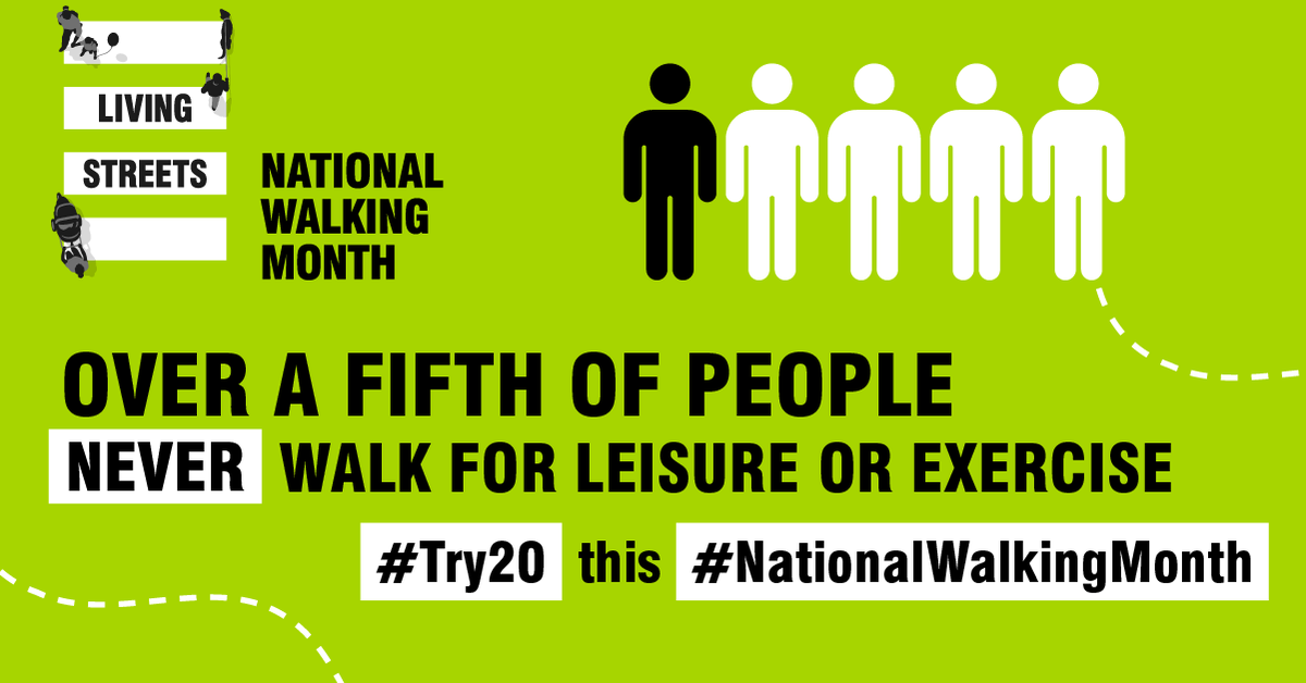 livingstreets's tweet image. 🥳 It's the start of #NationalWalkingMonth!

📊 Our research has found that a fifth of us never walk for leisure or exercise. And nearly half of us feel guilty for walking less now that lockdown is over.

#WalkThisMay #Try20 

livingstreets.org.uk/news-and-blog/…
