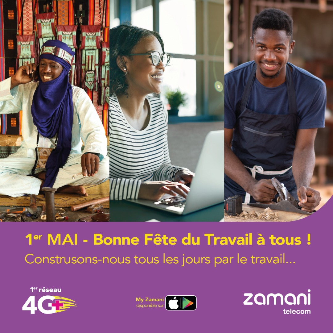 Zamani Télécom souhaite une bonne fête du travail à tous

#Zamanitelecom #1erMai