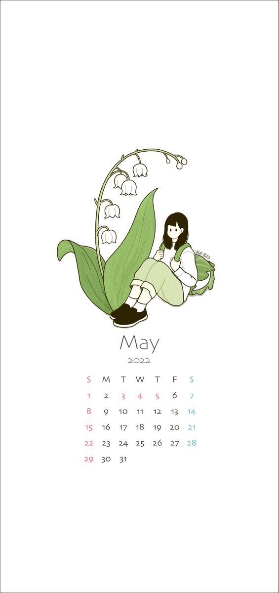 #イラスト #illustration #カレンダー
5月のカレンダーできました🌷
気まぐれの2種類!
お気に召すものがあればぜひ壁紙にお使いください! 