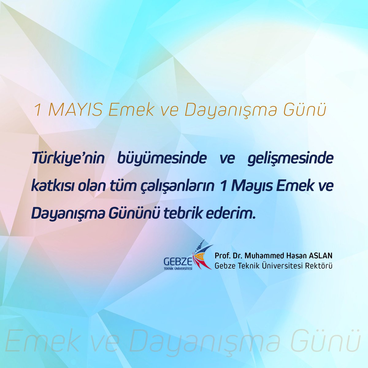 #1MayisEmekveDayanismaGunu