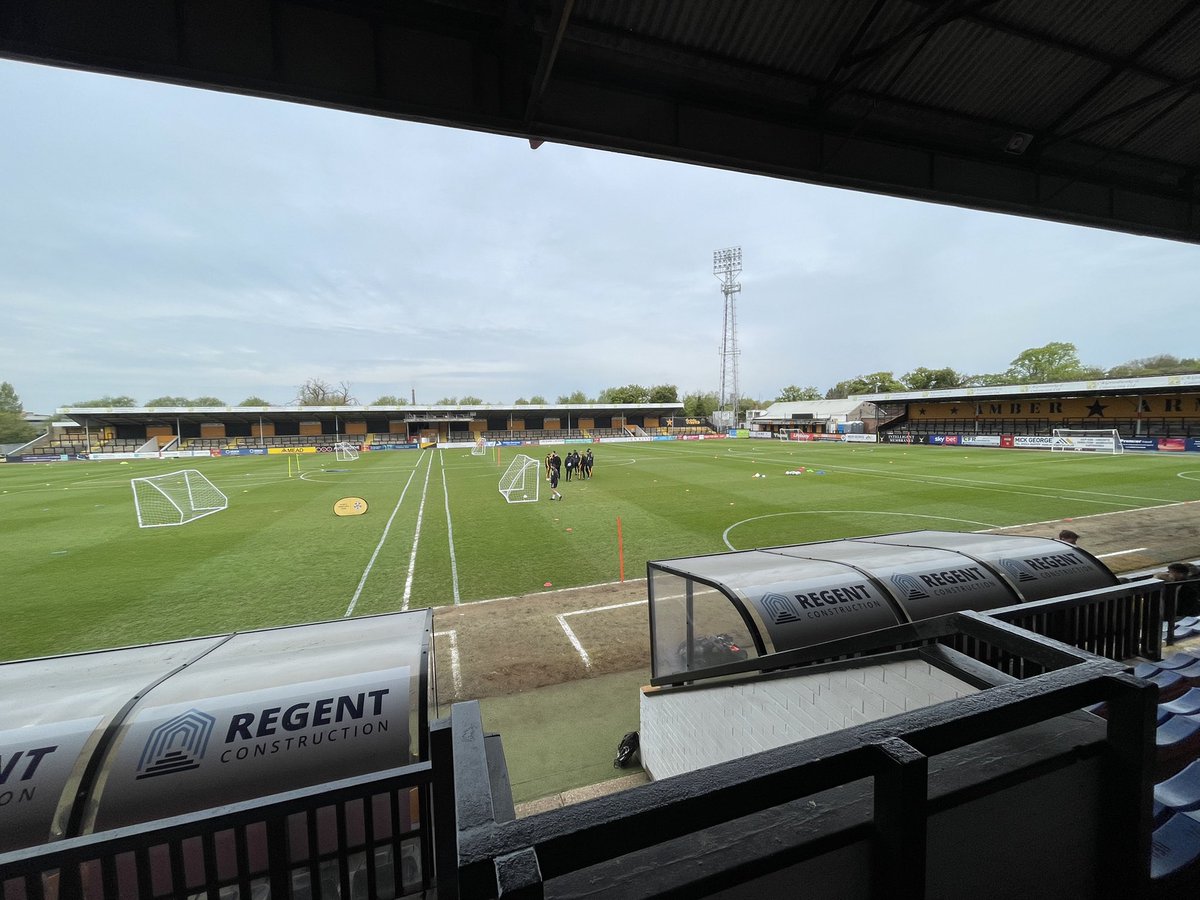 cufcacademy1's tweet photo. The stage is set for our academy showcase games against @SpursOfficial at the Abbey Stadium! #CamUTD #Academy https://t.co/6LWxefErW1
