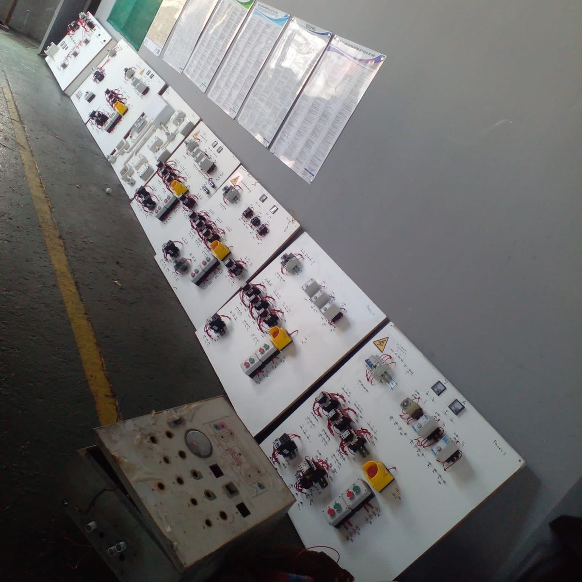 ElectricalTry's tweet photo. As we continue pursuing our strategy to reach out as many remote areas as we can. These electrical panels will be fitted with movable and foldable light stands so that its easy to set up class anywhere there is shelter and afford the marginalized students an opportunity as well https://t.co/kAw4y8llDP
