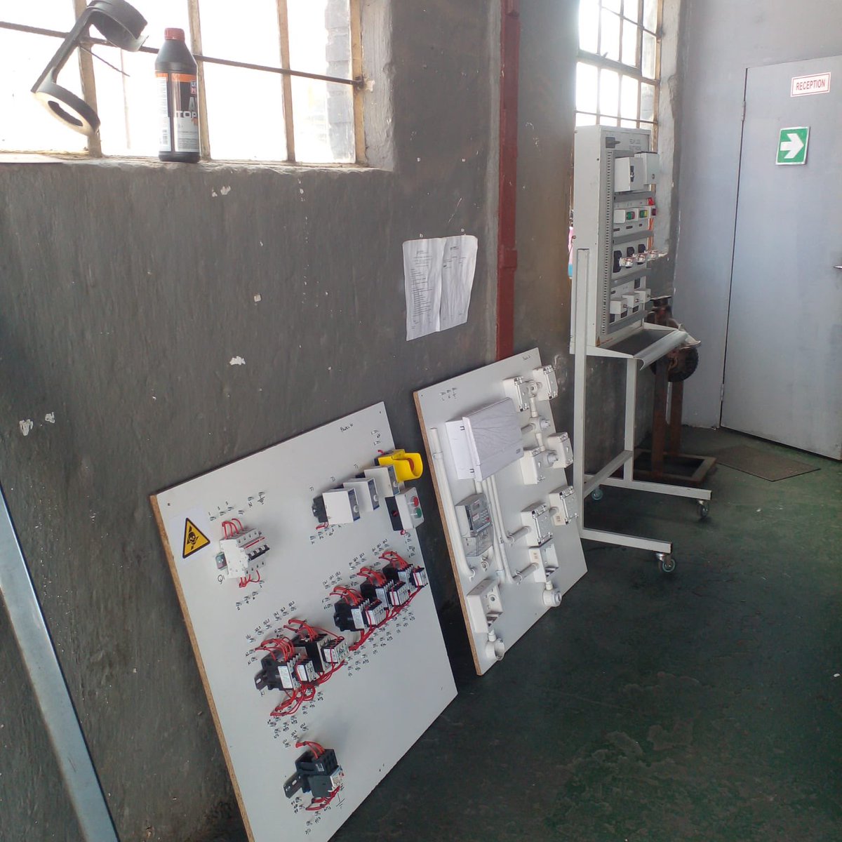 ElectricalTry's tweet photo. As we continue pursuing our strategy to reach out as many remote areas as we can. These electrical panels will be fitted with movable and foldable light stands so that its easy to set up class anywhere there is shelter and afford the marginalized students an opportunity as well https://t.co/kAw4y8llDP