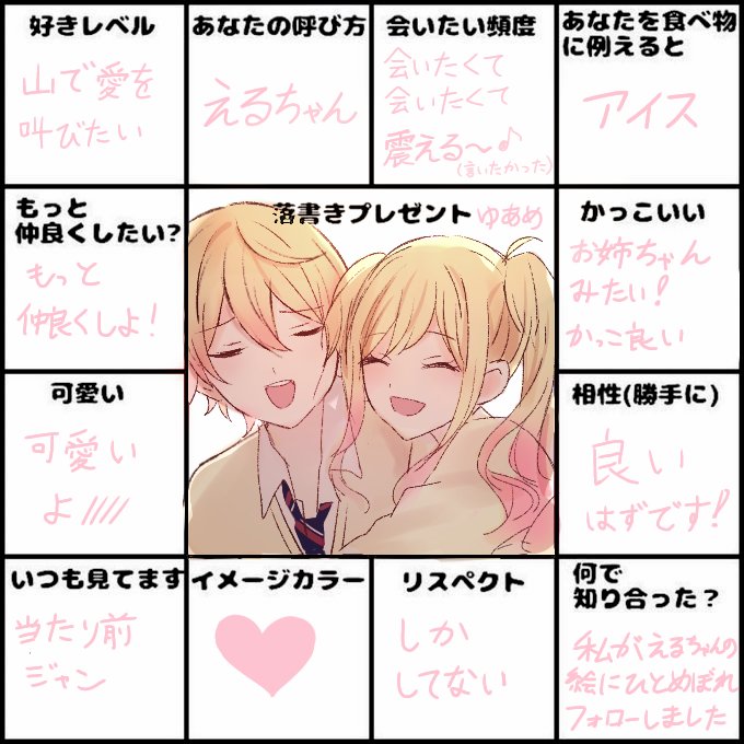 えるちゃんへ!ありがとう😘 