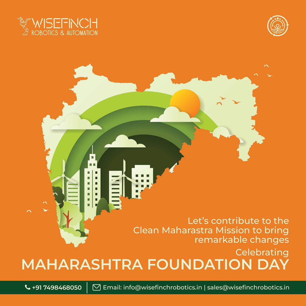Our little contribution to the Clean Maharashtra mission can bring remarkable changes. Participate in the Clean Maharashtra Mission and make Maharashtra clean again to bring new reign.
Celebrating Maharashtra Day
#swachhasurvekshan #maharashtra #maharashtradin #CleanMaharashtra