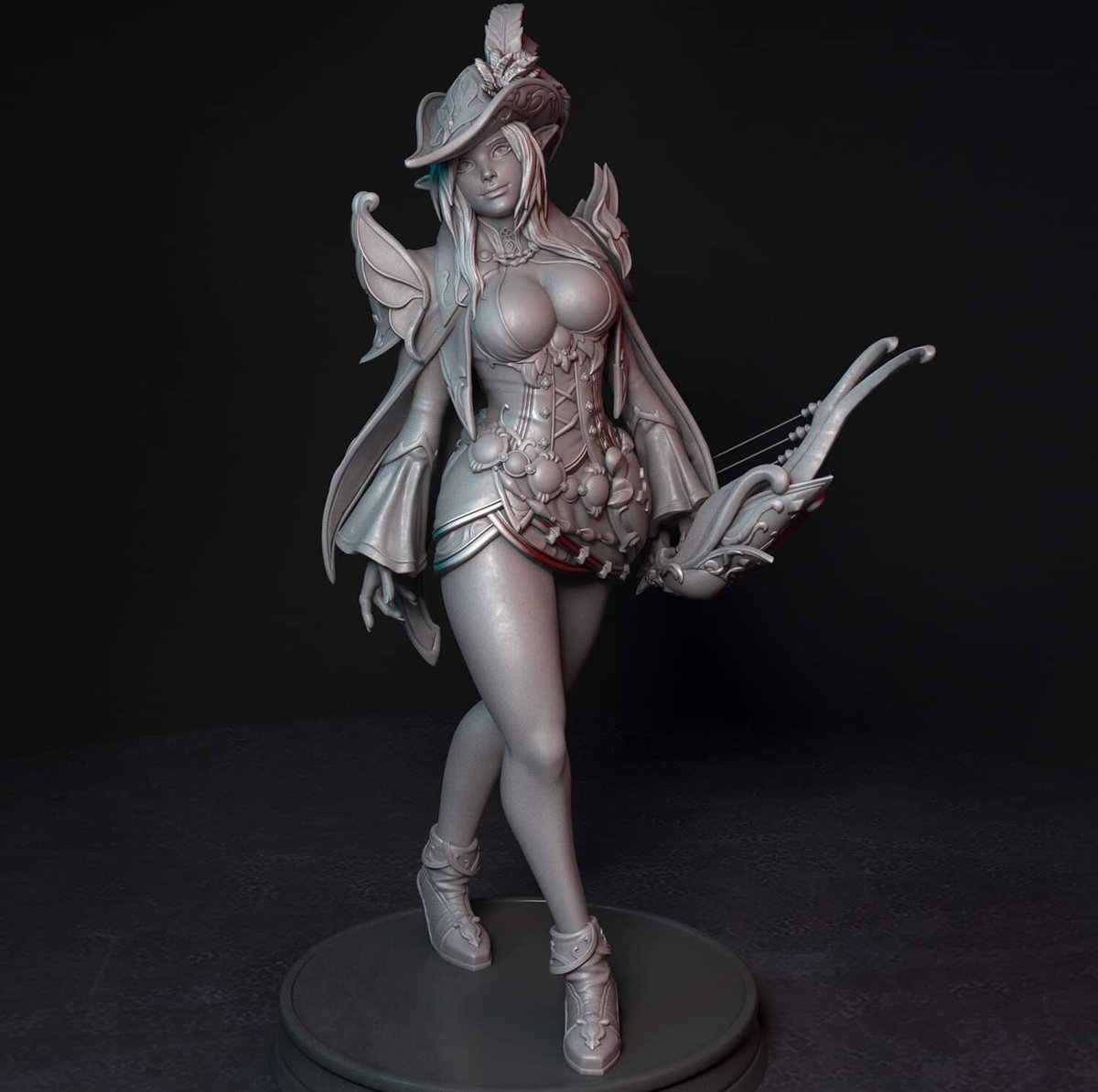 KoboldStarPaint's tweet photo. The pirate bard statue has arrived in store. Check it out now and get it either painted to your own coil or scheme or unpainted to truly make your own https://t.co/MzHFvS95pq #pirategirl #bustypirate #miniaturepainting #etsy #piratestatue #animegirl #3Dprinting https://t.co/BQDJFjCXuf