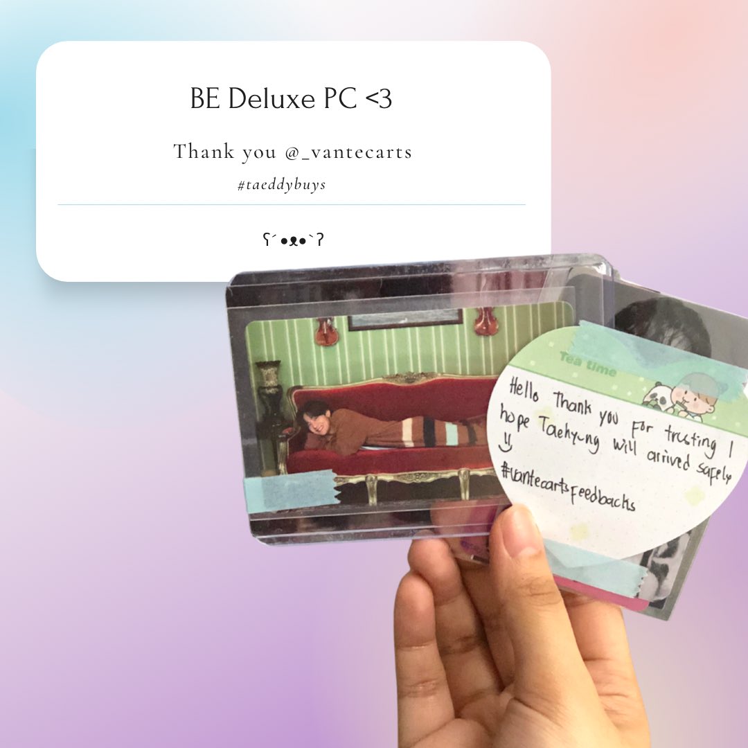 #𝘵𝘢𝘦𝘥𝘥𝘺𝘣𝘶𝘺𝘴 ʕ´•ᴥ•`ʔ

{💌} from <a href="/_vantecarts/">❌CLOSE❌</a> ~

took a while but WORTH THE WAIT ♡(ˆ‿ˆԅ) 
thanks so much, <a href="/_vantecarts/">❌CLOSE❌</a> !! the freebies are so cute too❣️🧸

#vantecartsfeedbacks 💜