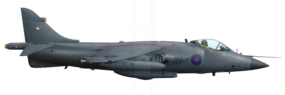 _inkworm's tweet photo. #otd 40 years ago on 1st May #Vulcan XM607 bombed the runway at Port Stanley, this was followed up by raids by the Sea Harriers, last in was ZA192 flown by Flt Lt Dave Morgan, he picked up a hole but returned safely. #falklands #SHars https://t.co/kly8H5OmO2