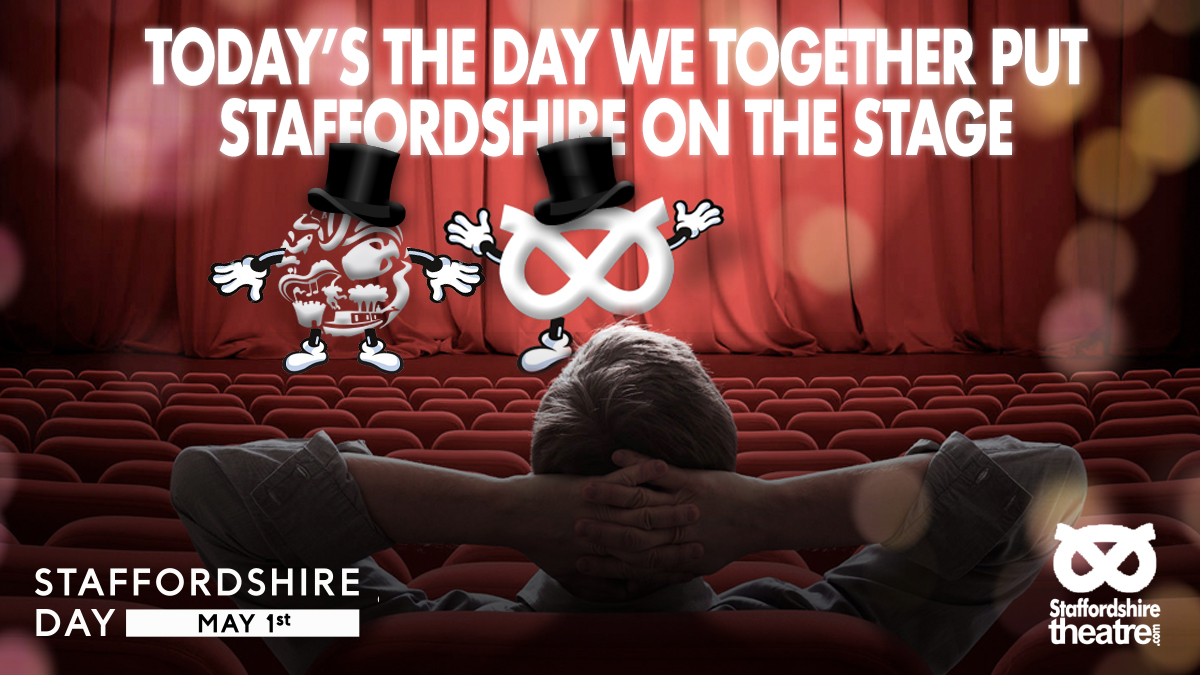All of Staffordshire is putting on a storming show together today for #StaffordshireDay
A BIG shout out to all Staffordshire Theatres, Performers, Techies &amp; Theatre Makers who do it for #Staffordshire night after night!
Bravo Staffordshire! More! More! (Applause/Standing Ovation)
