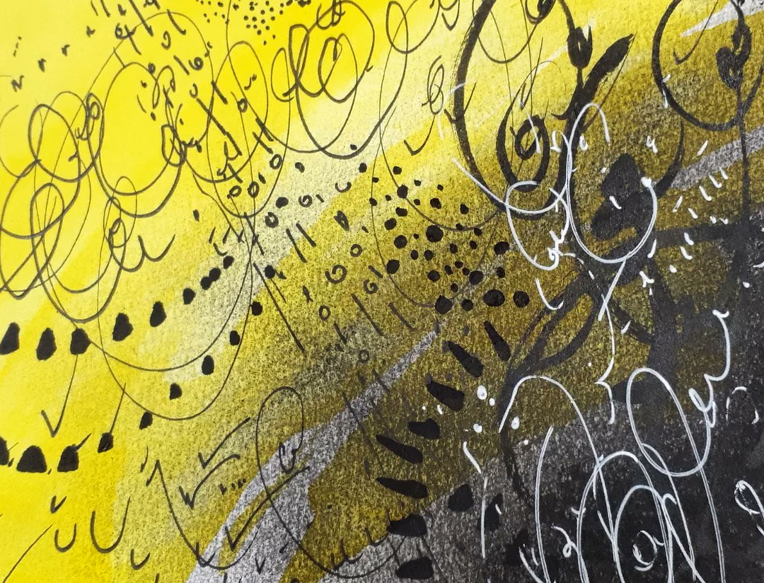 RavenesqueM's tweet photo. Happy #InternationalDawnChorusDay! 
Celebrating #DawnChorusDay by #sound #drawing in a rainy #garden in #northwales always magical to hear the first #birdsong of the day. #dawnchorus2022 @Natures_Voice  #recordingsounds #markmaking #expressivemarks #mixedmedia #ArtistOnTwitter https://t.co/WZzdQsuV0f