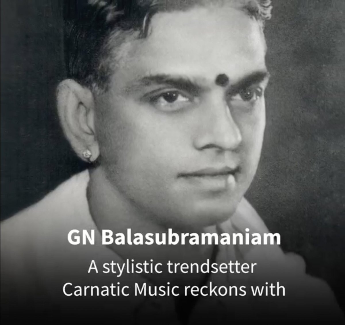 archive_indian's tweet photo. We commemorate the exponent of the Brigha Sangeetham, G. N. Balasubramaniam, on his Remembrance Day.  

Tune in for the latest tracks on @Shaaledotcom: 
https://t.co/ohkXXPpn1S https://t.co/c86NmlIExh