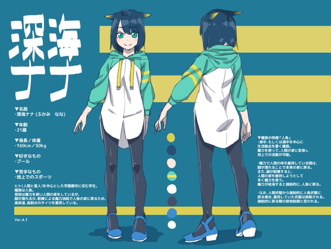 歴代ナナちゃんの設定画2019年ver.
4/5 