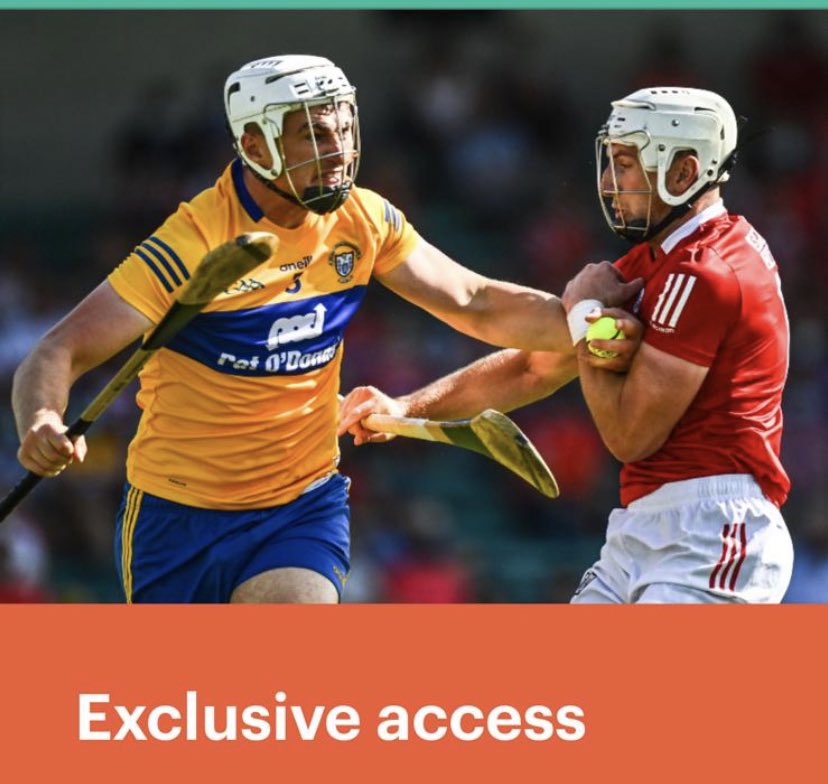Cork vs Clare on our screens at 2pm!! Join us to cheer on the boys in red 🙌🏻